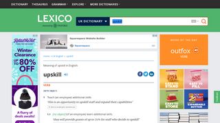 
                            9. upskill | Definition of upskill in English by Oxford Dictionaries