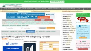 
                            11. Upstox (RKSV) Mobile App - Upstox | Desktop - NSET | Review 2019