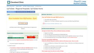 
                            12. UpToDate Home - UpToDate - Regional Hospitals ... - Cleveland Clinic