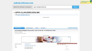 
                            7. upvv.clavijero.edu.mx at WI. Universidad Pedagógica Veracruzana ...