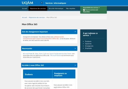 
                            5. UQAM | Office 365