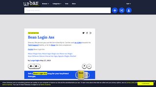 
                            2. Urban Dictionary: Bean Login Ass