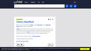 
                            10. Urban Dictionary: Chatzy Mindfuck