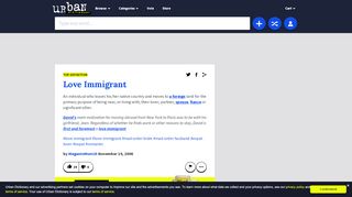 
                            6. Urban Dictionary: Love Immigrant