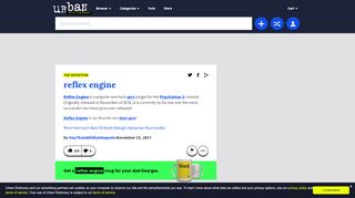 
                            10. Urban Dictionary: reflex engine