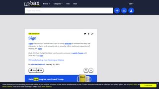 
                            6. Urban Dictionary: Sign