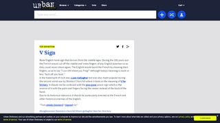 
                            3. Urban Dictionary: V Sign