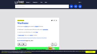 
                            12. Urban Dictionary: Warframe
