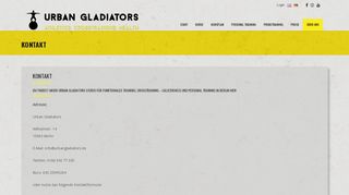 
                            11. Urban Gladiators | Kontakt