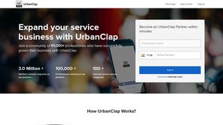 
                            1. UrbanClap Partner: Join as a service professional at UrbanClap