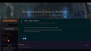 
                            6. URF Login Queue - PBE Community - League of Legends