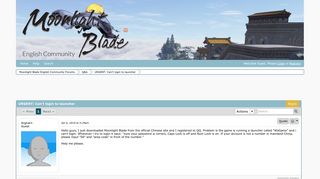 
                            3. URGENT: Can't login to launcher | Moonlight Blade English ...
