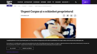 
                            2. Urgent Cargus și-a schimbat proprietarul - Digi24