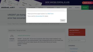 
                            3. URGENT pls-trying to Login to administrator-500 - An error has ...