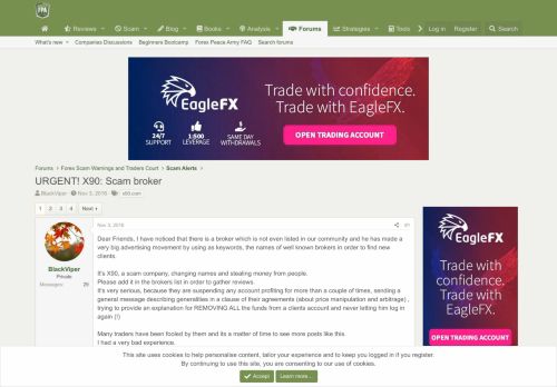 
                            11. URGENT! X90: Scam broker | Forex Peace Army - Your Forex Trading Forum