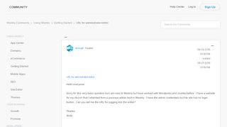 
                            1. URL for administrator/editor - Weebly Community