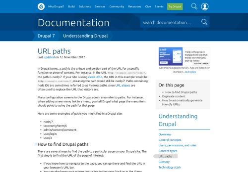 
                            9. URL paths | Drupal 7 guide on Drupal.org