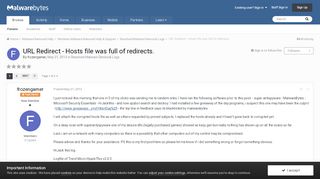 
                            4. URL Redirect - Hosts file was full of redirects. - Resolved ...