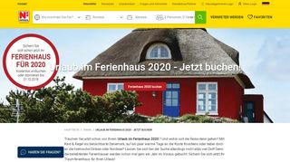 
                            8. Urlaub im Ferienhaus 2019 | NOVASOL.de