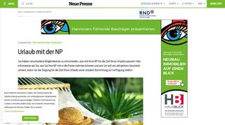 
                            7. Urlaub mit der NP - Neue Presse