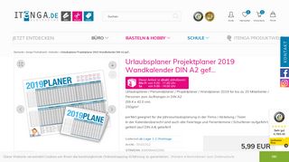 
                            3. Urlaubsplaner Projektplaner 2019 Wandkalender DIN A2 (59 ...