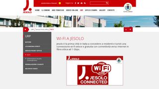 
                            1. Urp - Servizi front office - Wi Fi - Comune di Jesolo