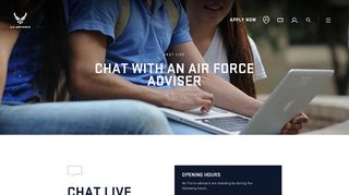 
                            9. U.S. Air Force - Chat live
