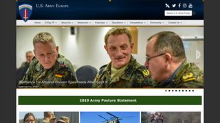 
                            2. U.S. Army Europe's home page