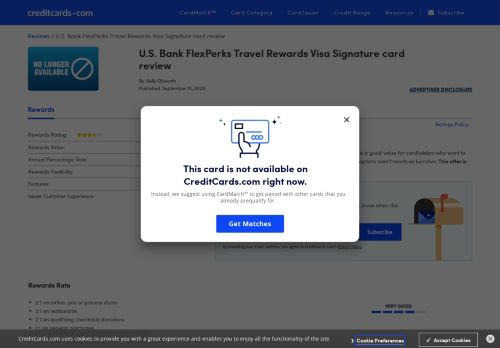 
                            6. U.S. Bank FlexPerks Travel Rewards Visa Signature card review