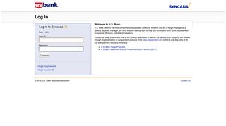 
                            11. US Bank - Log In - Syncada ®