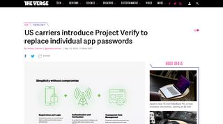 
                            13. US carriers introduce Project Verify to replace individual app - The Verge