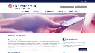 
                            5. US Century Bank > Personal > Personal Card Services