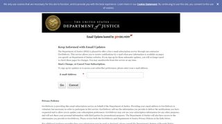 
                            10. U.S. Department of Justice - com.govdelivery.public