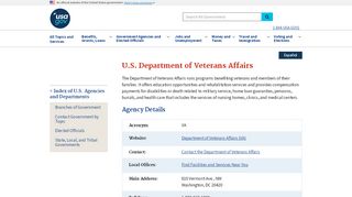 
                            5. U.S. Department of Veterans Affairs | USAGov