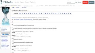 
                            13. US Military Abbreviations - WikiLeaks