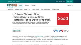 
                            9. U.S. Navy Chooses Good Technology to Secure Cross Platform ...