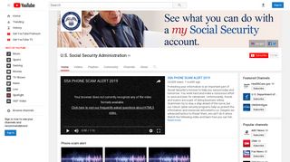 
                            12. U.S. Social Security Administration - YouTube