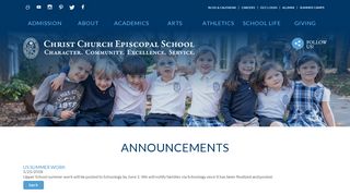 
                            7. US Summer Work - Christ Church Episcopal School