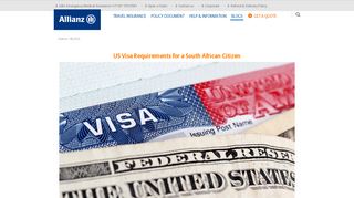 
                            8. US Visa Requirements for a South African Citizen - Allianz Travel