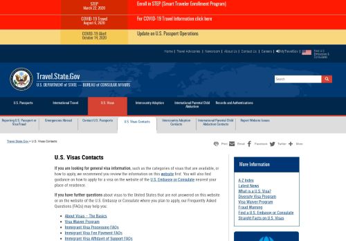 
                            6. U.S. Visas Contacts