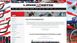 
                            7. USA BMX / BMX CANADA - USA Cycling Membership