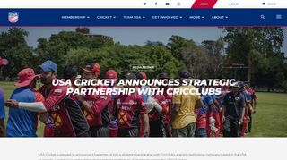 
                            9. USA Cricket Announces Strategic Partnership with CricClubs - USA ...