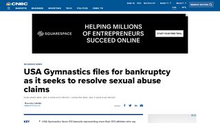 
                            10. USA Gymnastics files for bankruptcy in wake of sexual abuse scandal