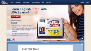 
                            4. USA Learns Homepage
