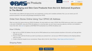 
                            12. U.S.A. Nu Skin Products - Worldwide Delivery - OPAS