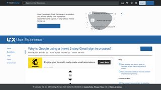 
                            6. usability - Why is Google using a (new) 2 step Gmail sign in ...