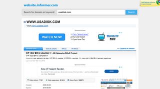 
                            4. usadisk.com at WI. 미주 대표 웹하드 USADISK !!! - 82i Networks DDoS ...