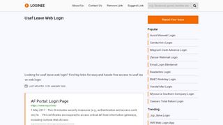 
                            5. Usaf Leave Web Login
