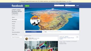 
                            2. (USAF) United Southern African Federation Public Group | Facebook