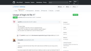 
                            13. Usage of login.rb file · Issue #7 · manheim/antimony · GitHub